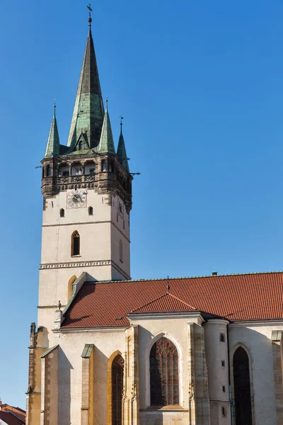 St. Nicolas church, nejstarší kostel v Prešově, Slovensko. — Stock fotografie