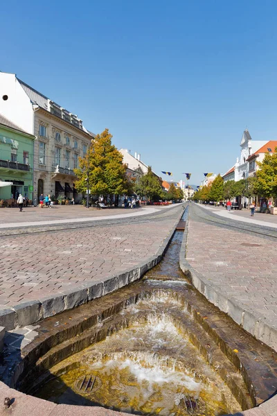 Hlavna vagy Main street, Kassa, Szlovákia. — Stock Fotó