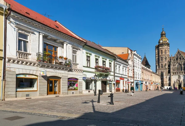 Alzbetina ulicy Starego Miasta w Kosice, Słowacja. — Zdjęcie stockowe