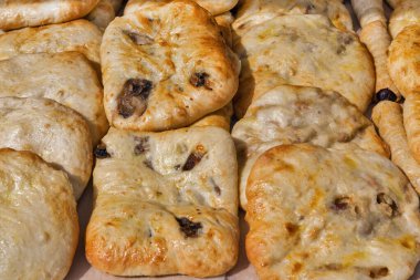 Farklı dolgulu tortilla.