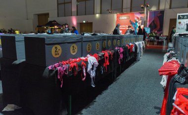 Messe Hall, Berlin, Almanya 'da Venüs erotik ticaret fuarı.