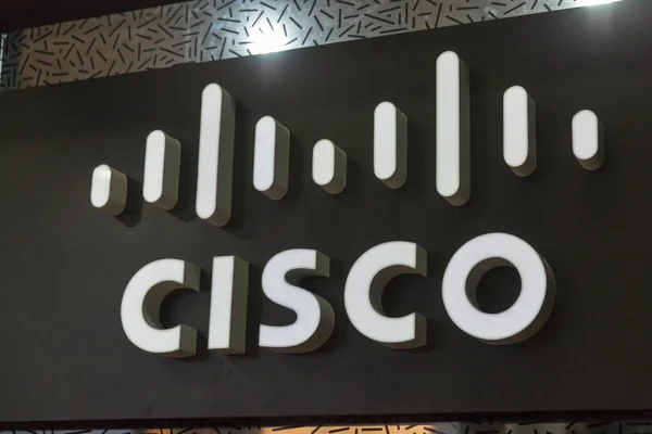 Stoisko Cisco na Cee 2019 w Kijowie, Ukraina. — Zdjęcie stockowe