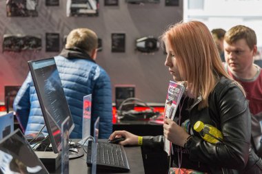 Ukrayna, Kyiv 'de Cee 2019' daki Asus standı..