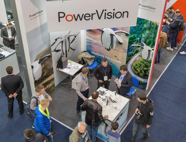 Stand PowerVision a CEE 2019 a Kiev, Ucraina . — Foto Stock