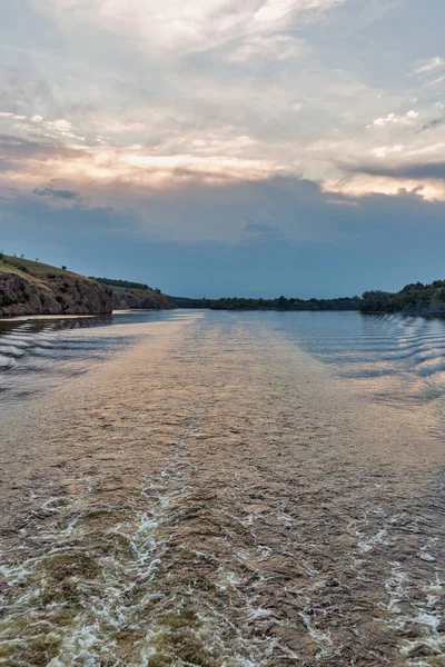 Dniepr Khortytsia Île Paysage Été Ukraine Khortytsia Est Grande Île — Photo