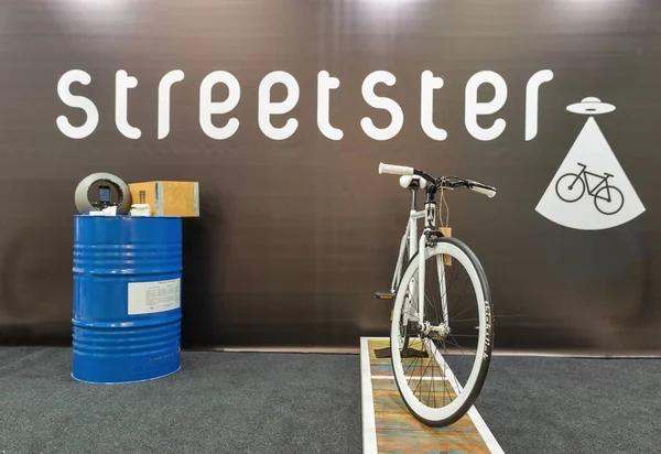 Kiev Ukraine February 2016 Streetster Urban Bike Producer Trade Booth — стокове фото