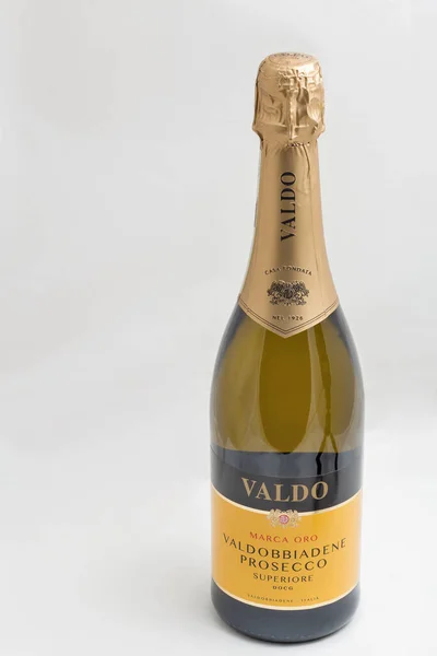 Kyiv Ukraine October 2019 Italian Marca Oro Valdobbiadene Prosecco Bottle — Stock Photo, Image