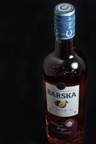 Kyiv Ucraina Maggio 2020 Bottiglia Liquore Alla Vodka Lituana Barska — Foto Stock