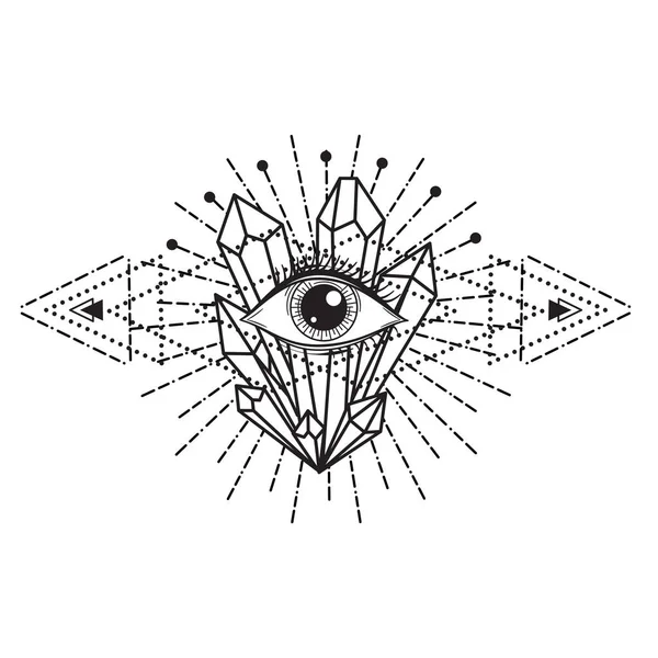 Vector Illustration All Seeing Occult Masonic Eye Royalty Free Stock Illustrations