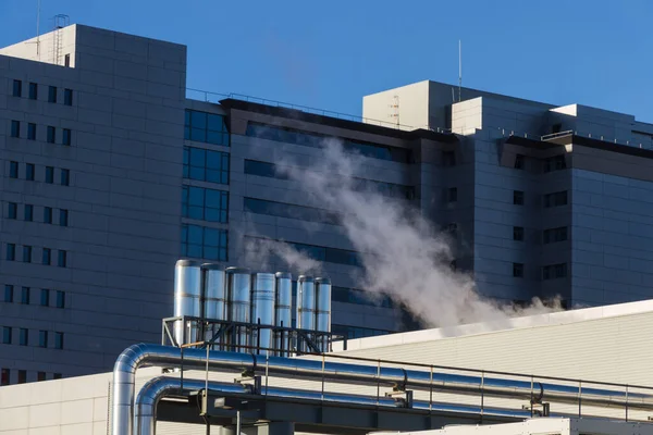 Installations Extérieures Sur Bâtiment Hôpital Public — Photo