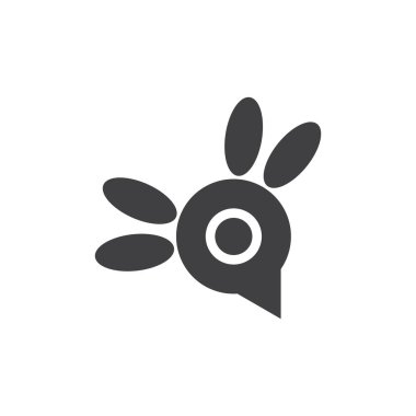 Basit böcek kanatları logo taşıyıcısı