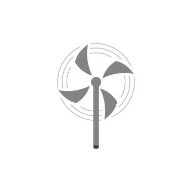 Türbin rüzgar sembolü süsleme vektörü