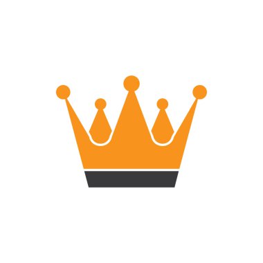 Basit geometrik taç sembolü vektörü