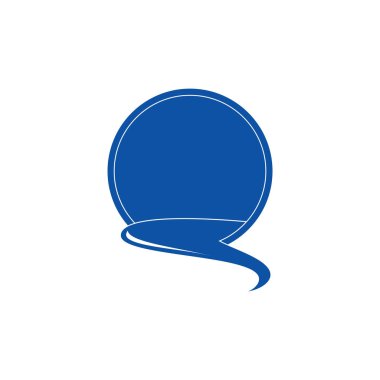 Q harfi logo vektörünü yükseltiyor