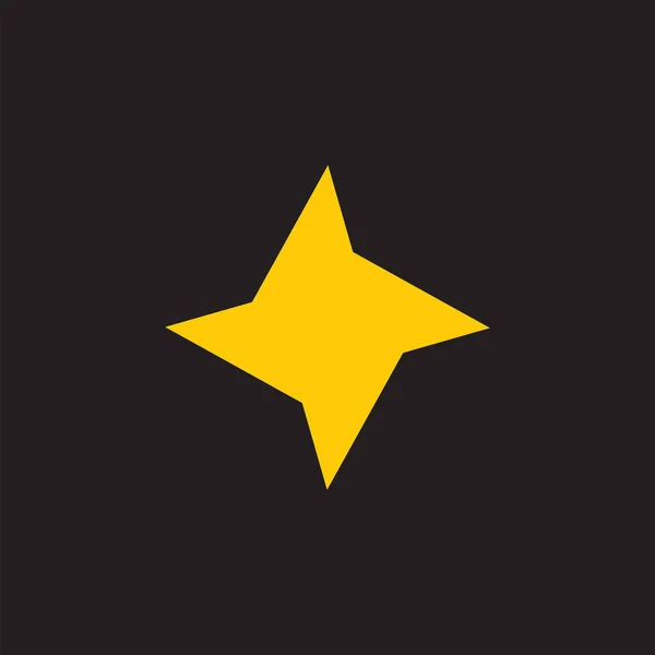 Semplice forma geometrica della stella semplice logo vettore — Vettoriale Stock