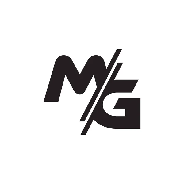 mg Dilimli Monograml logo vektörü