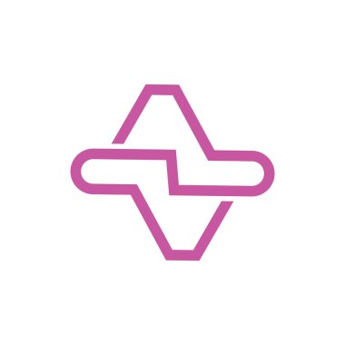 Çokgen geometrik soyut logo vektörü