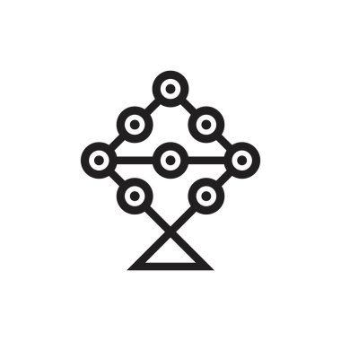 güçlü zincir bağlantılı çember logo vektörü