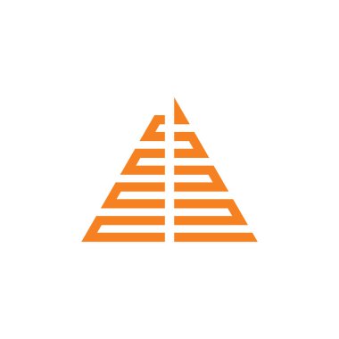 üçgen çizgileri geometrik çizgi logo vektörü