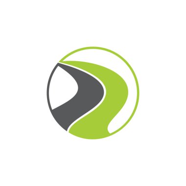 soyut sokak eğrileri logo taşıyıcısı