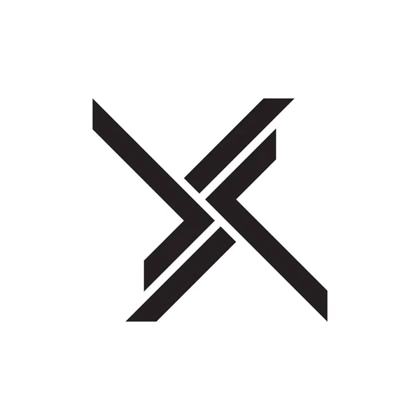 Буква xf простий лінійний вектор логотипу — стоковий вектор