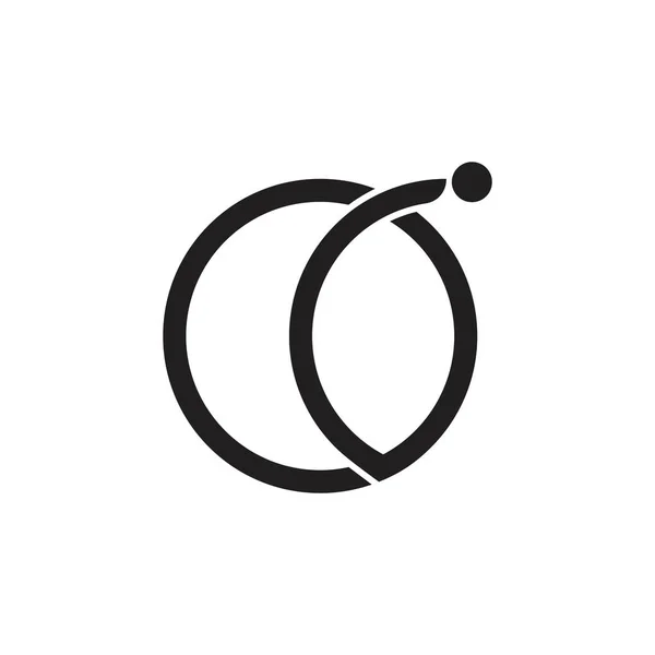 Okrąg ruch obiektu ruch globalny logo wektor — Wektor stockowy