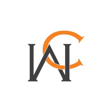 harf cw bağlı logo vektörü