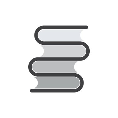 harf ss kitap şekil logo vektörü