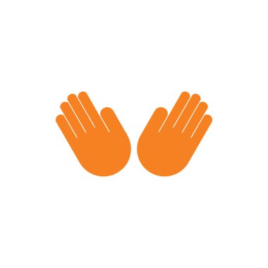 soyut el avuç içi hi şekil bakım logosu