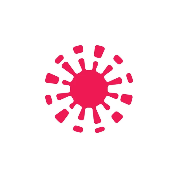 Lysa sol ljus symbol logotyp vektor — Stock vektor