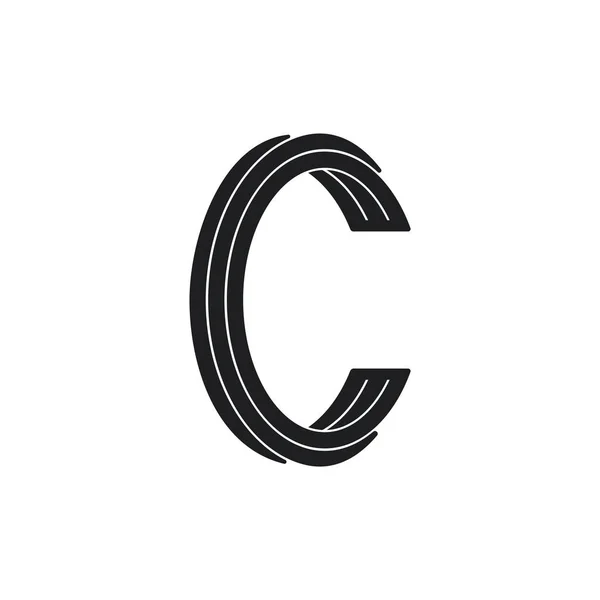 3d простой вектор логотипа — стоковый вектор
