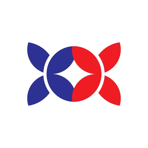 Abstracto mariposa ligada diseño geométrico símbolo logo vector — Vector de stock