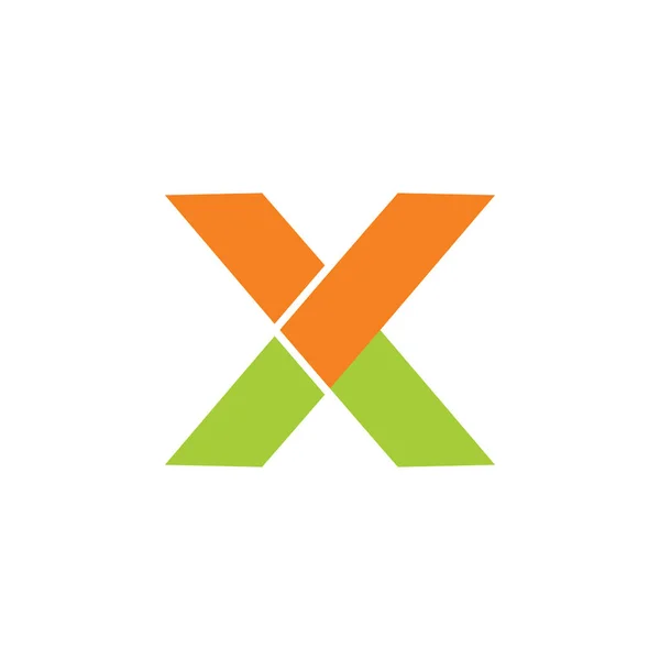 Buchstabe vx einfacher geometrischer Logo-Vektor — Stockvektor