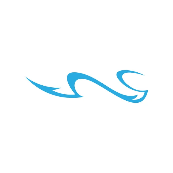 Vector de logotipo de ondas de movimiento simple — Vector de stock