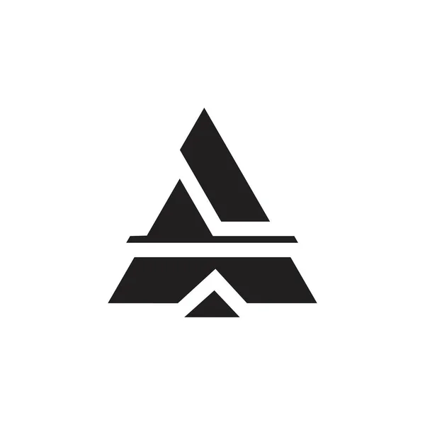 Dreieck geometrischer Logo-Vektor — Stockvektor