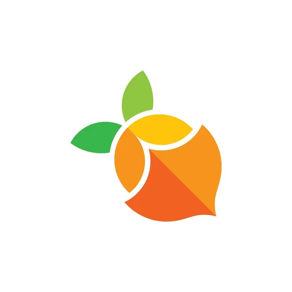 Limonada colorida sombra geométrica diseño símbolo logotipo vector — Vector de stock