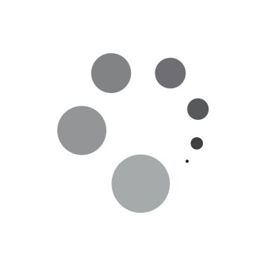 daire hareketi nesneler logo vektörü