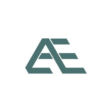 Basit hareket geometrik logo vektörü.