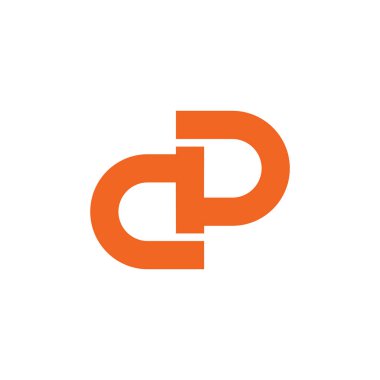 mektup reklam basit geometrik çizgi logo vektör