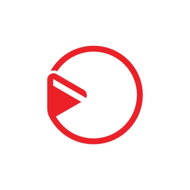üçgen ok geometrik logo vektör