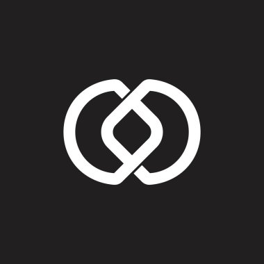 soyut bağlı harf d logo vektörü
