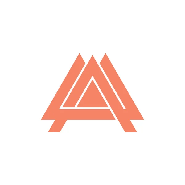 Dopis jsem trojúhelník geometrické logo vektor — Stockový vektor