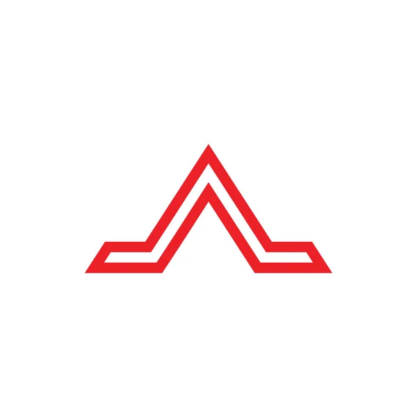 Triangle flèche rayures design logo vecteur — Image vectorielle