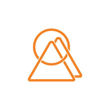 Üçgen bağlantılı çizgi üstüste bindirme vektörü