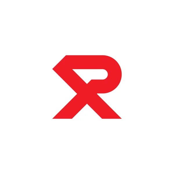 Lettera xp linkato linea geometrica logo vettore — Vettoriale Stock