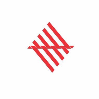 çizgili geometrik üçgen dağ logosu vektör