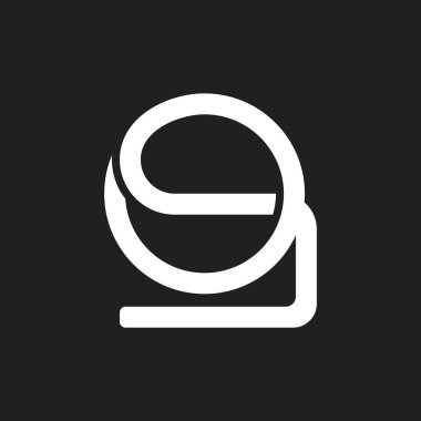 soyut harf os satırları sanat logo vektörü