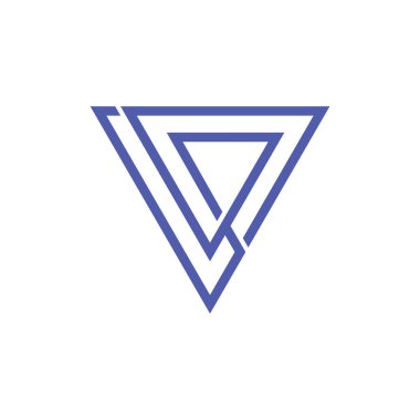 satır geometrik logo örtüşen soyut basit üçgen