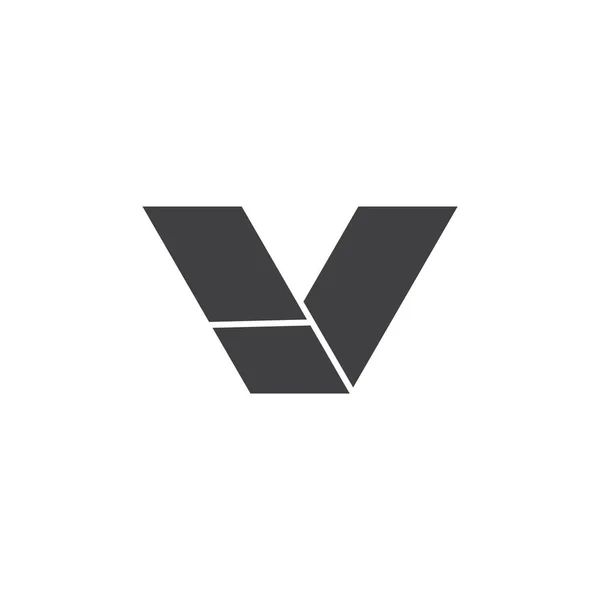 Letra iv vetor de logotipo geométrico simples — Vetor de Stock