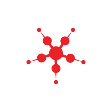 bağlı noktalar yıldız simgesi logo vektörü